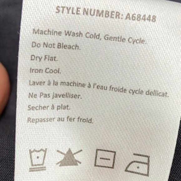 Anthropologie One  September Nightingale Tassel Blouse in grey "Carbon" XS - Picture 7 of 15